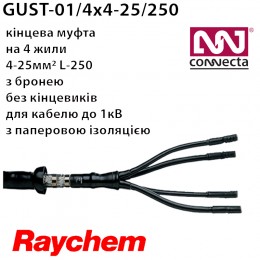 Муфта кінцева GUST-01/4x4-25/250