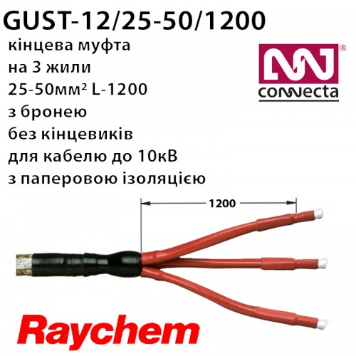 Муфта кінцева GUST-12/25-50/1200