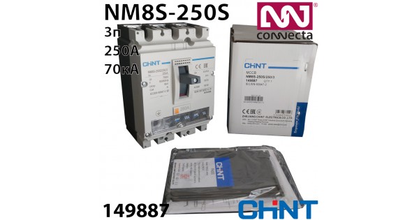 CONNECTA™ PRO 0,4-24kV - шафовий вимикач CHINT NM8S-250S 250A 3P