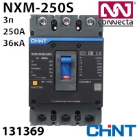 Силовий автоматичний вимикач CHINT NXM-250S/3Р 250A 35кА у відлитому корпусі