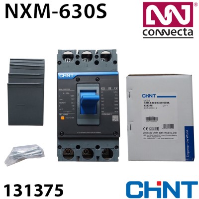 Силовий автоматичний вимикач CHINT NXM-630S/3Р 630A 50кА у відлитому корпусі