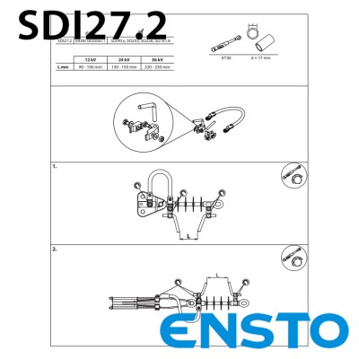 Іскровий розрядник для натяжних ізоляторів ENSTO SDI27.2
