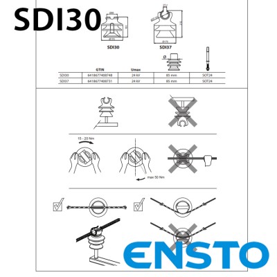 Ізолятор штирьовий ENSTO SDI30