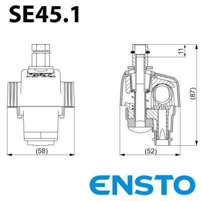 Проколюючий затискач ENSTO SE45.1 для ОПН Проколюючий затискач ENSTO SE45.1 для ОПН