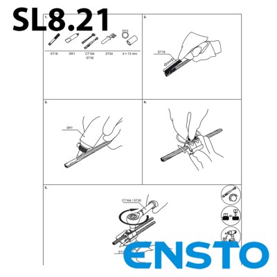 Затискач плашковий ENSTO SL8.21 (50-240)/(50-240)