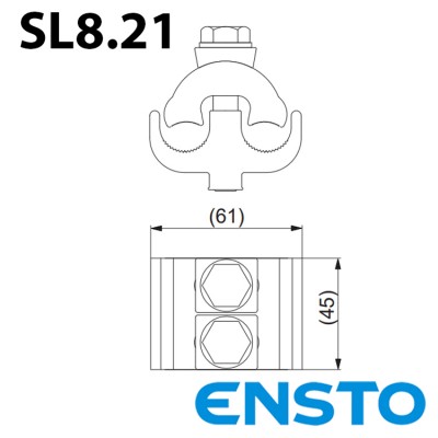 Затискач плашковий ENSTO SL8.21 (50-240)/(50-240)