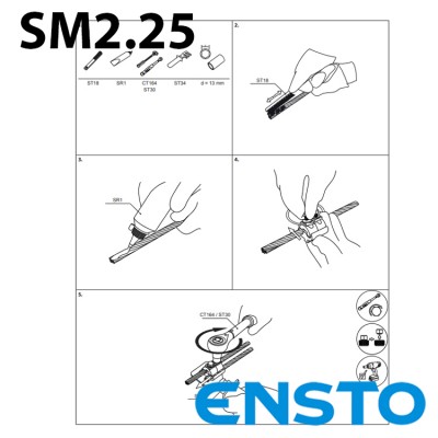 Затискач плашковий ENSTO SM2.25 (16-120)/(6-35)