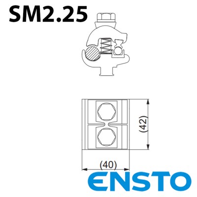 Затискач плашковий ENSTO SM2.25 (16-120)/(6-35)