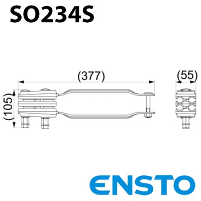 Затискач натягальний ENSTO SO234S 4*(50-120)